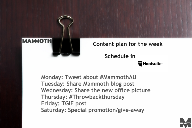 Mammoth content plan image